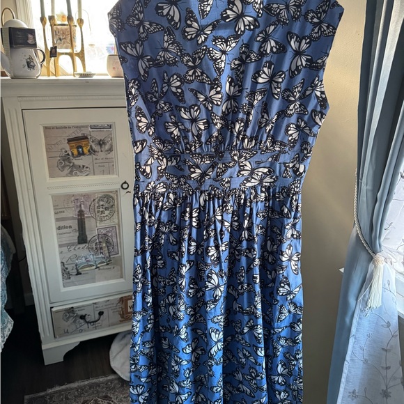 Kate Spade Bow Butterfly Print Dress-Size 12.  NWOT - Picture 6 of 7